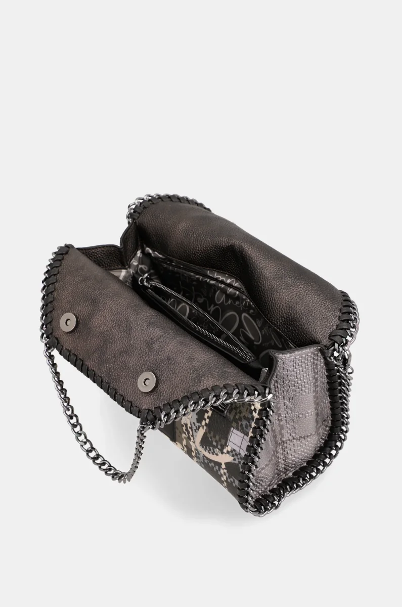 Bolso de hombro con asa metálica Iron - Imagen 9