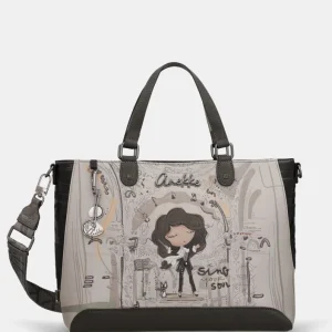 Bolso de asa corta y bandolera cuadrado Orchestra