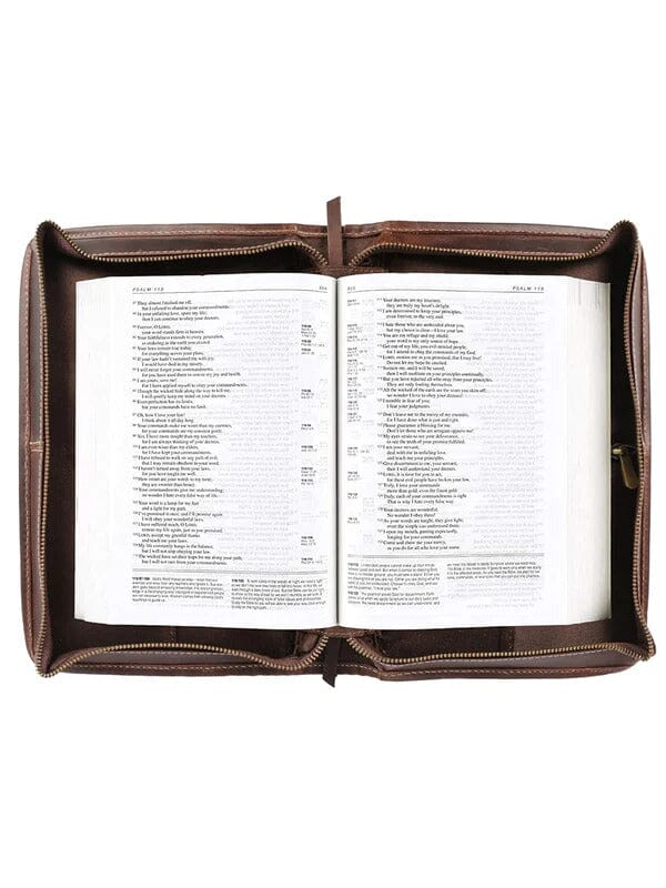 Classic Bible Leather Cover - Choco - Imagen 6