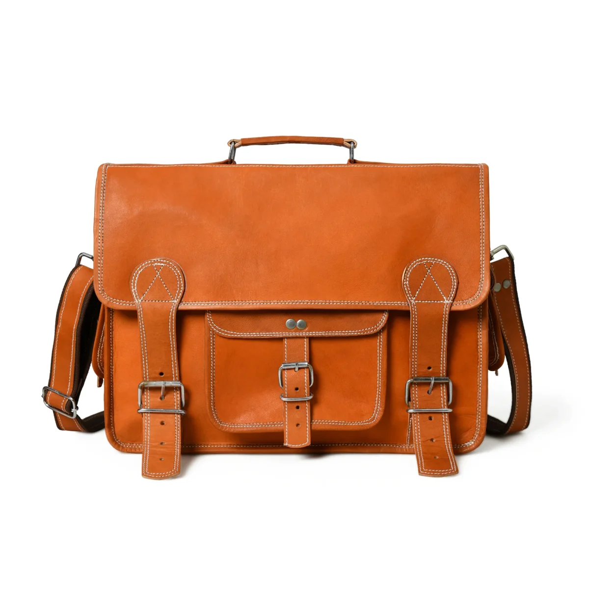 Ginger Grip Leather Briefcase - Imagen 2