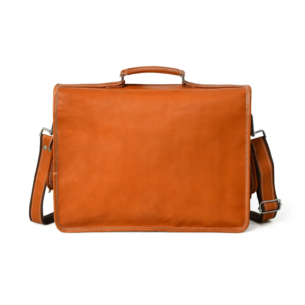 Ginger Grip Leather Briefcase - Imagen 5