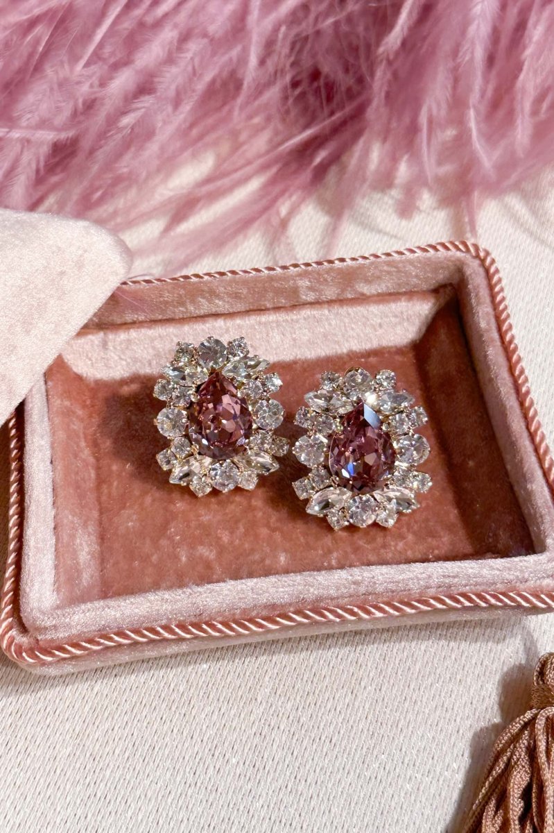 Pendientes Dormilona amatista - Imagen 2