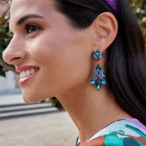 Pendientes Aurora azul