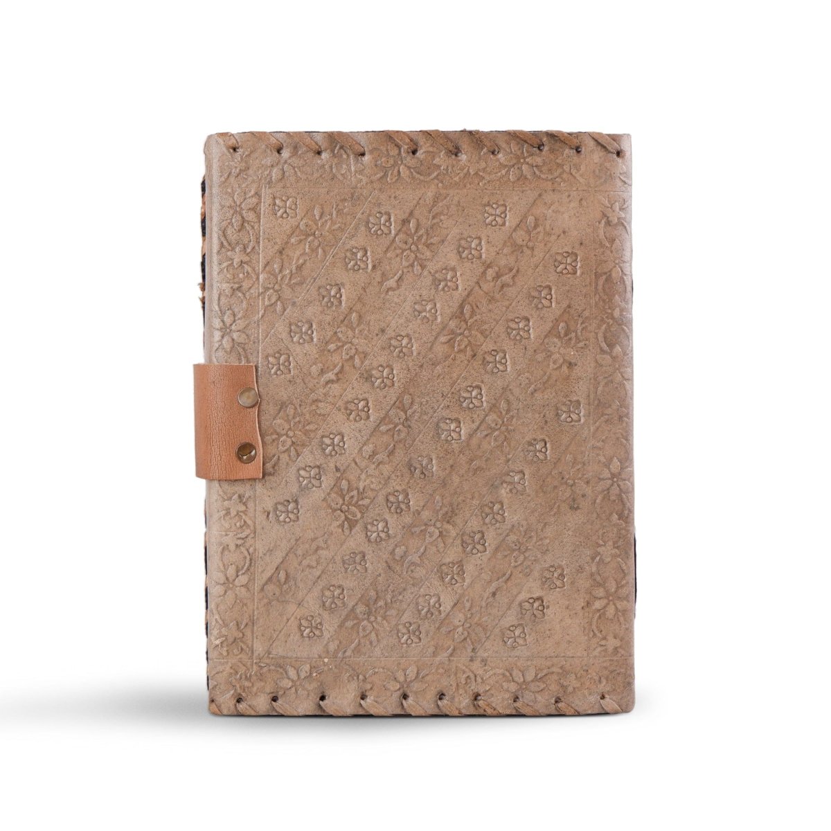 Handcrafted Vintage 4 Stone Leather Diary - Imagen 7