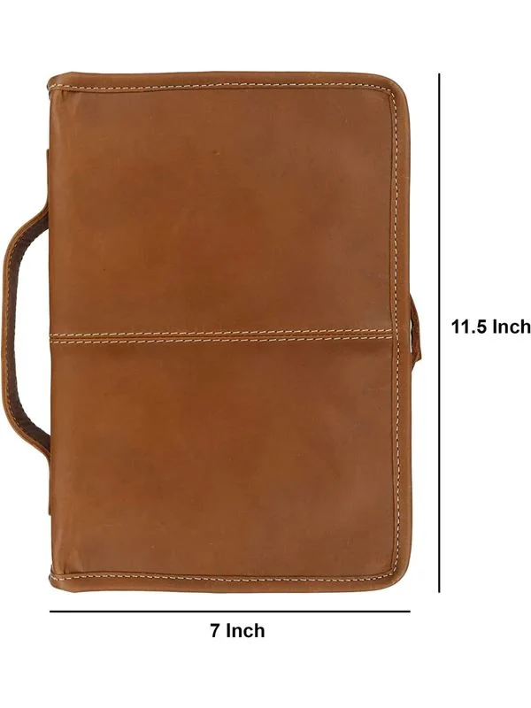 Classic Bible Leather Cover - Tan - Imagen 7