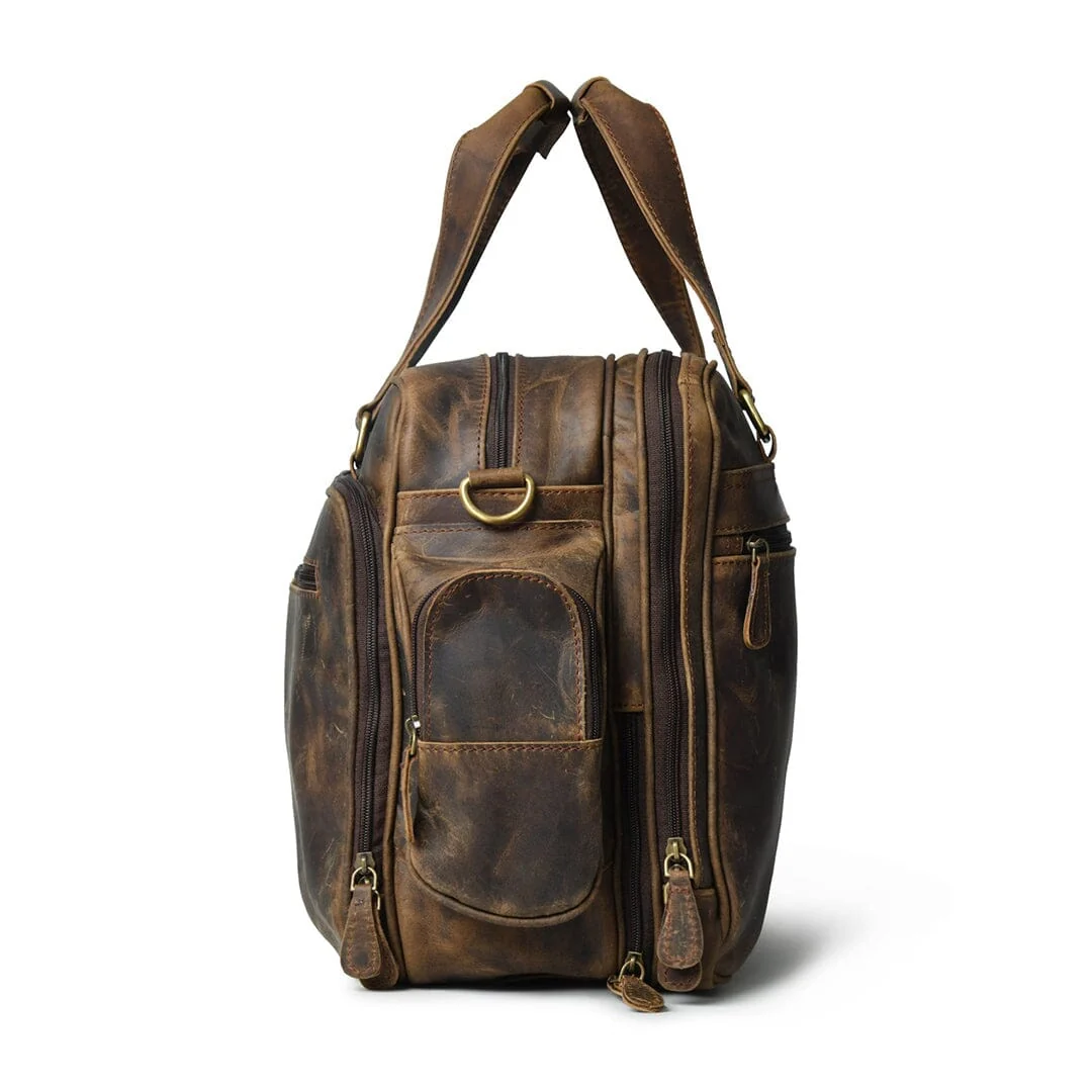 Floyd Handmade Buffalo Leather Office Briefcase - Imagen 6