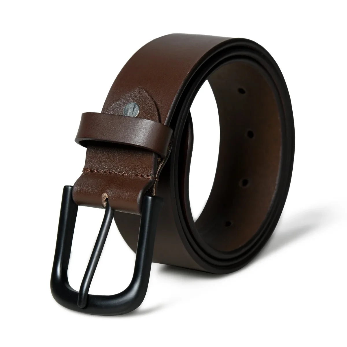 Prestige Brown Leather Belt - Imagen 2