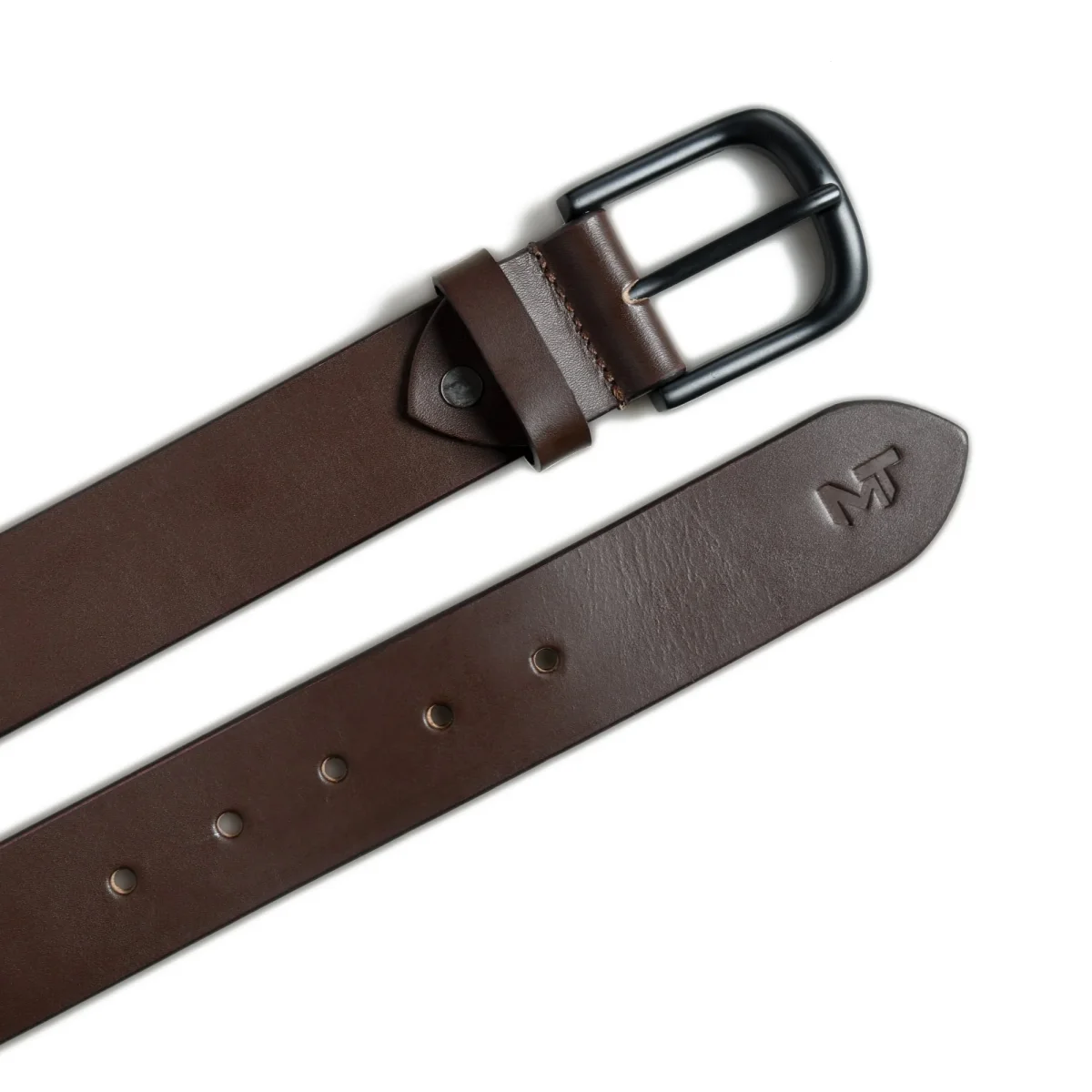 Prestige Brown Leather Belt - Imagen 7