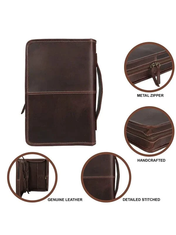 Classic Bible Leather Cover - Choco - Imagen 5