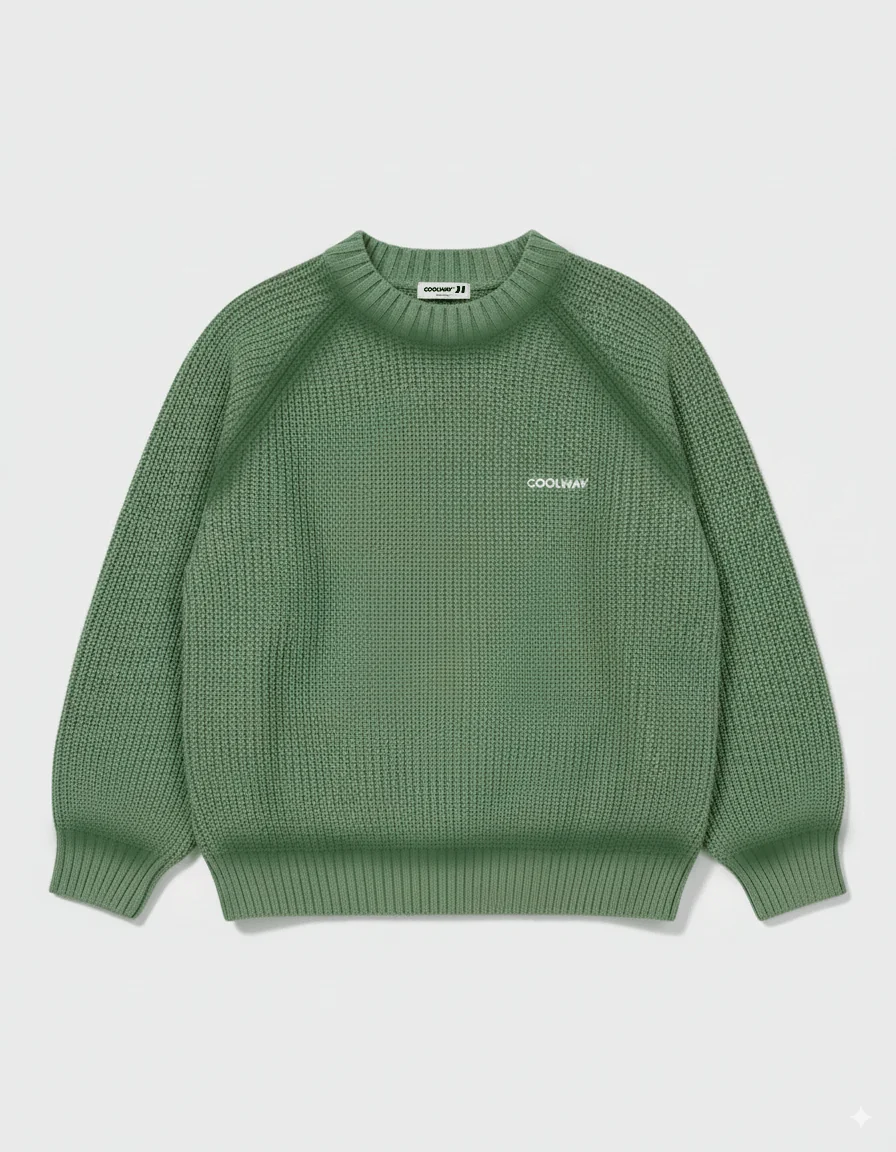 Green Knit Sweater - Imagen 3