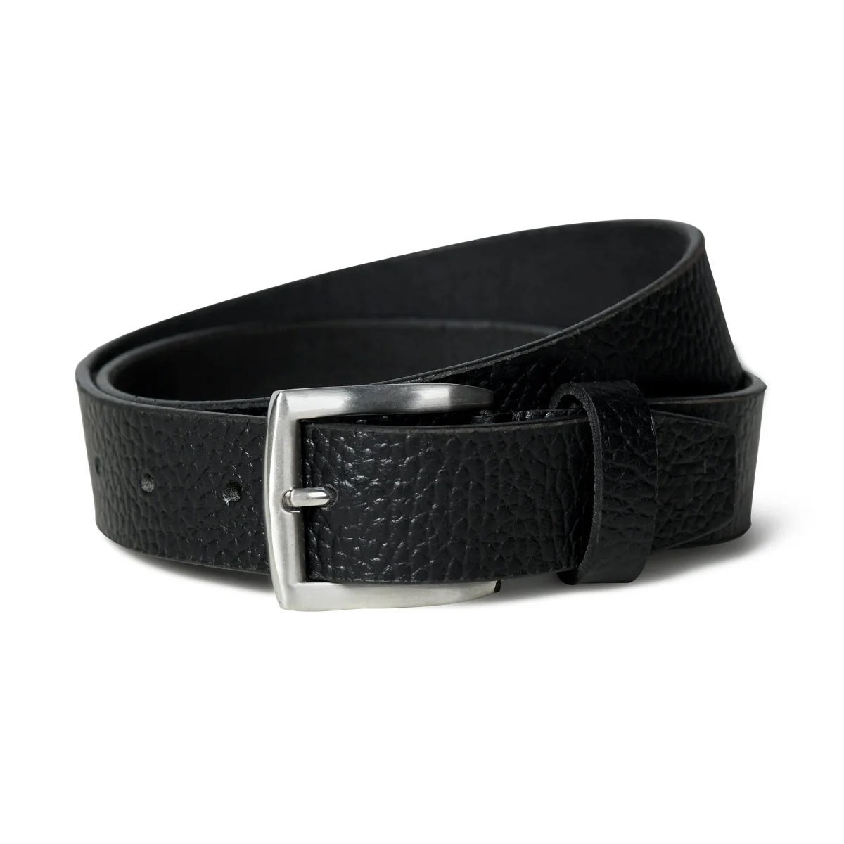 Nexus Black Leather Belt - Imagen 5
