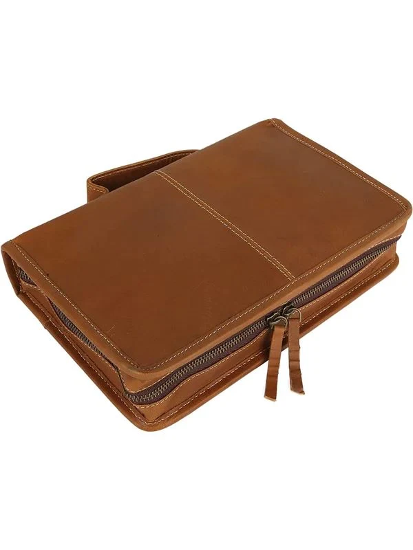 Classic Bible Leather Cover - Tan - Imagen 4