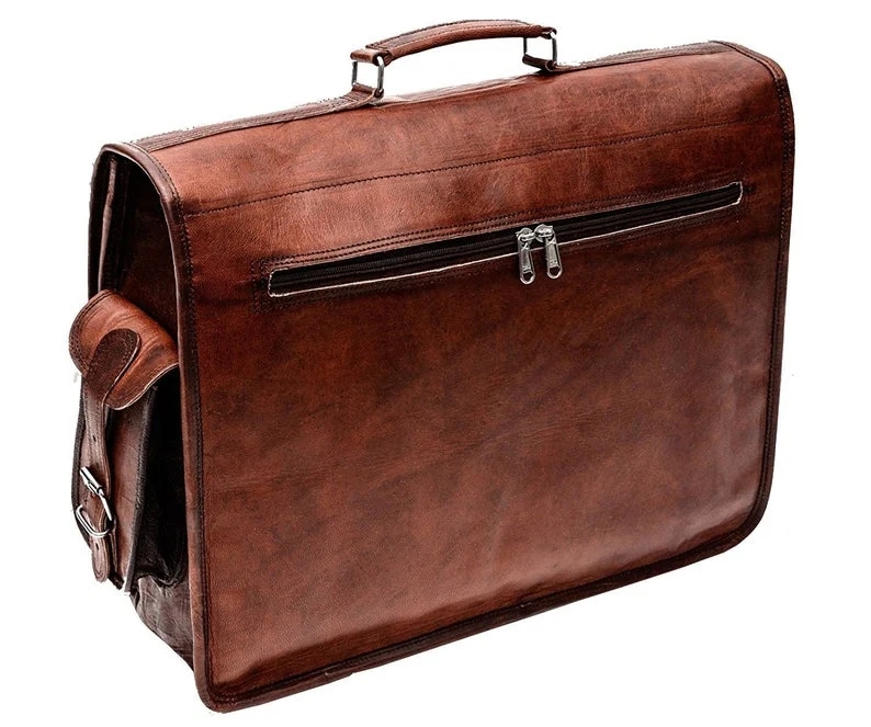 Vintage Computer Leather Bag - Imagen 6