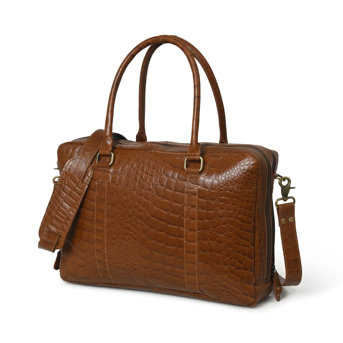 Easton Premium Buffalo Leather Laptop Office Briefcase - Imagen 5