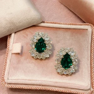 Pendientes Dormilona esmeralda