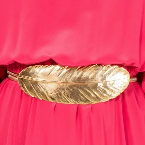Cinturón Pluma dorado