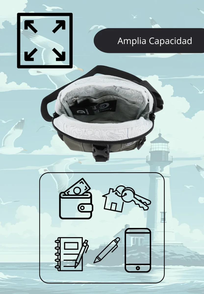 Bolso Bandolera S Shield | 23x11x17 cm| 0,36 Kg| 4L - Imagen 8