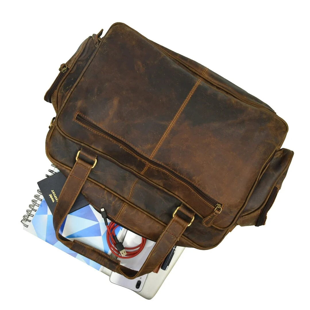 Floyd Handmade Buffalo Leather Office Briefcase - Imagen 8