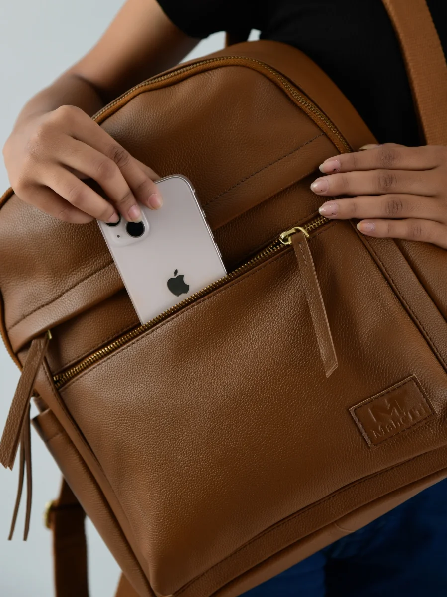 Mini Journey Leather Backpack - Imagen 6
