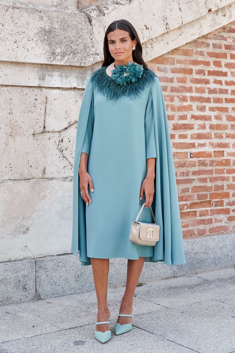 Vestido Nancy midi mangas Novia - Imagen 4