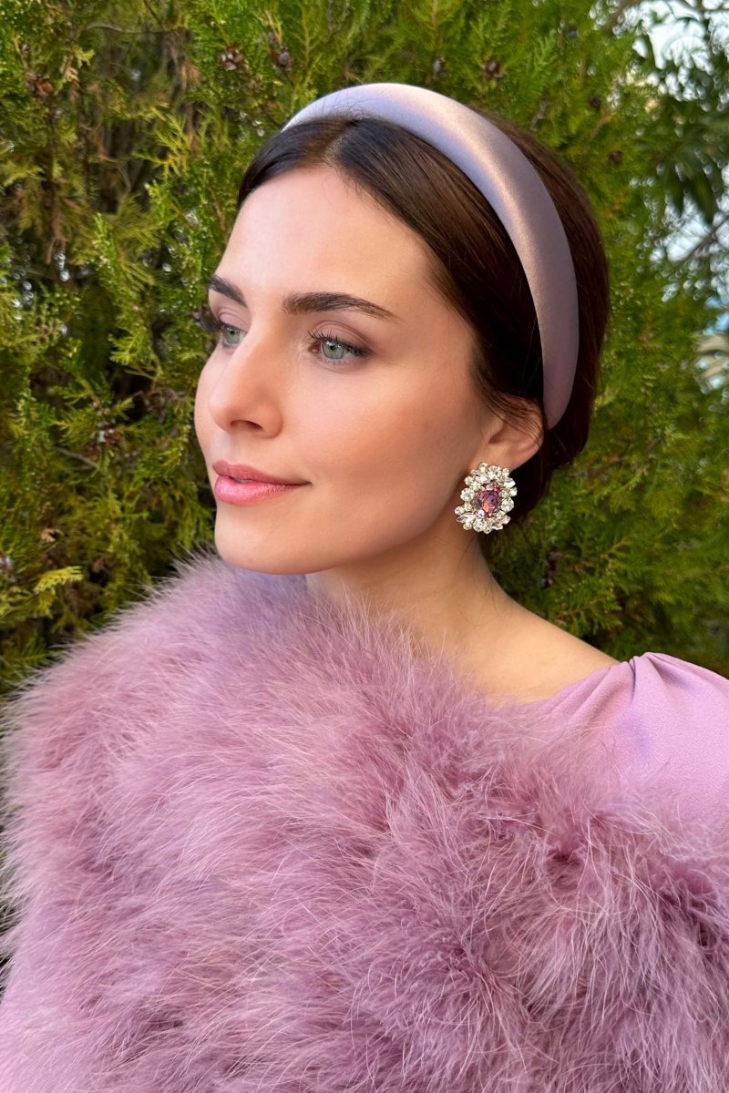 Pendientes Dormilona amatista - Imagen 3
