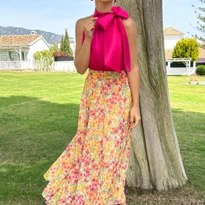 Falda Mimosa midi