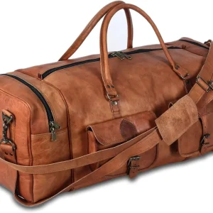 Extra Large Weekender Duffle Bag – Full Grain Leather