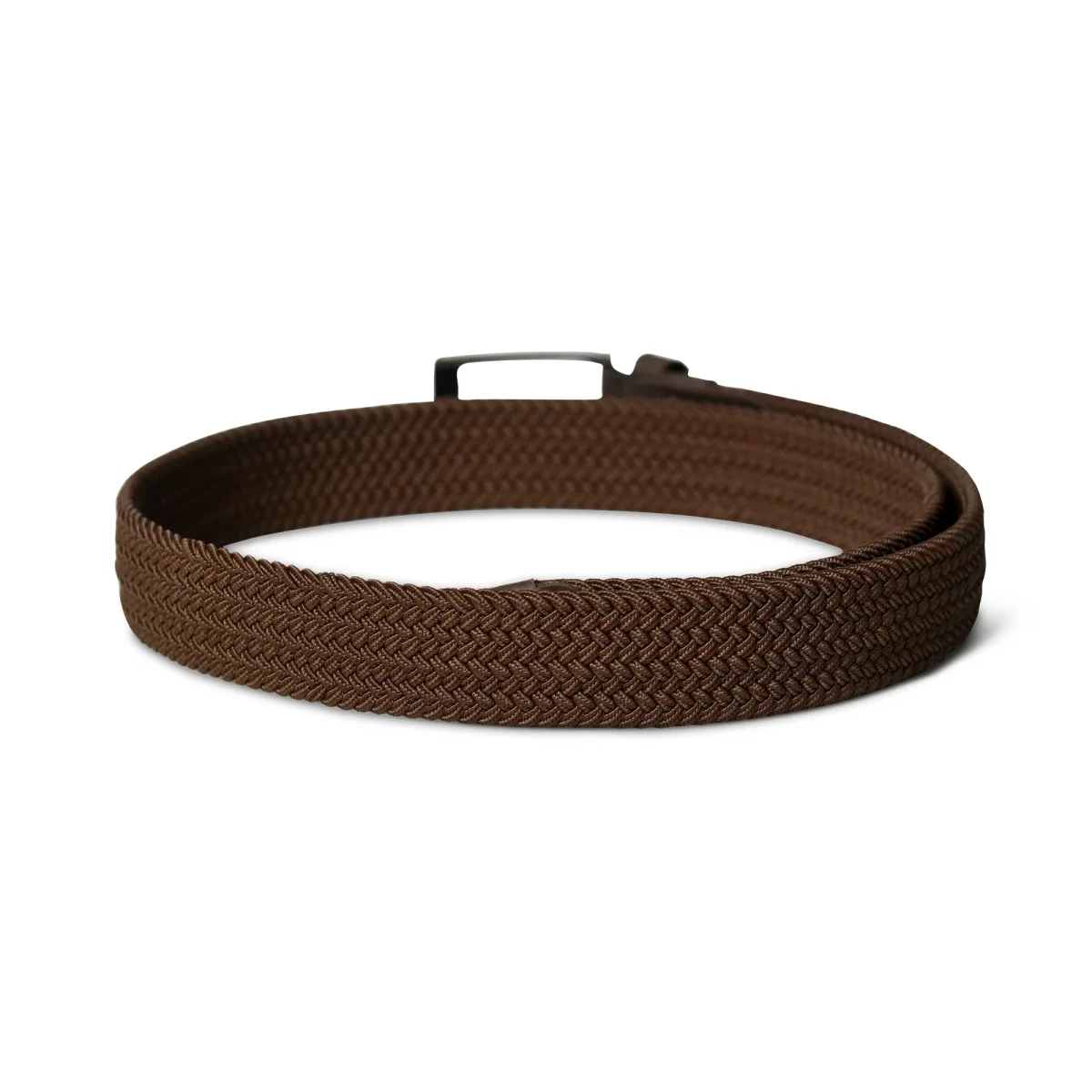 Braided Brown Canvas Belt - Imagen 6