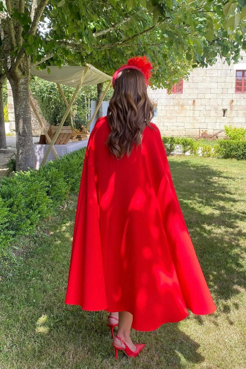 Vestido Nancy midi mangas Novia - Imagen 7