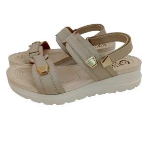 SANDALIAS CONFORT DAMA COLOR BEIGE MODELO 9024