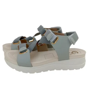 SANDALIAS CONFORT DAMA COLOR GRIS MODELO 9026