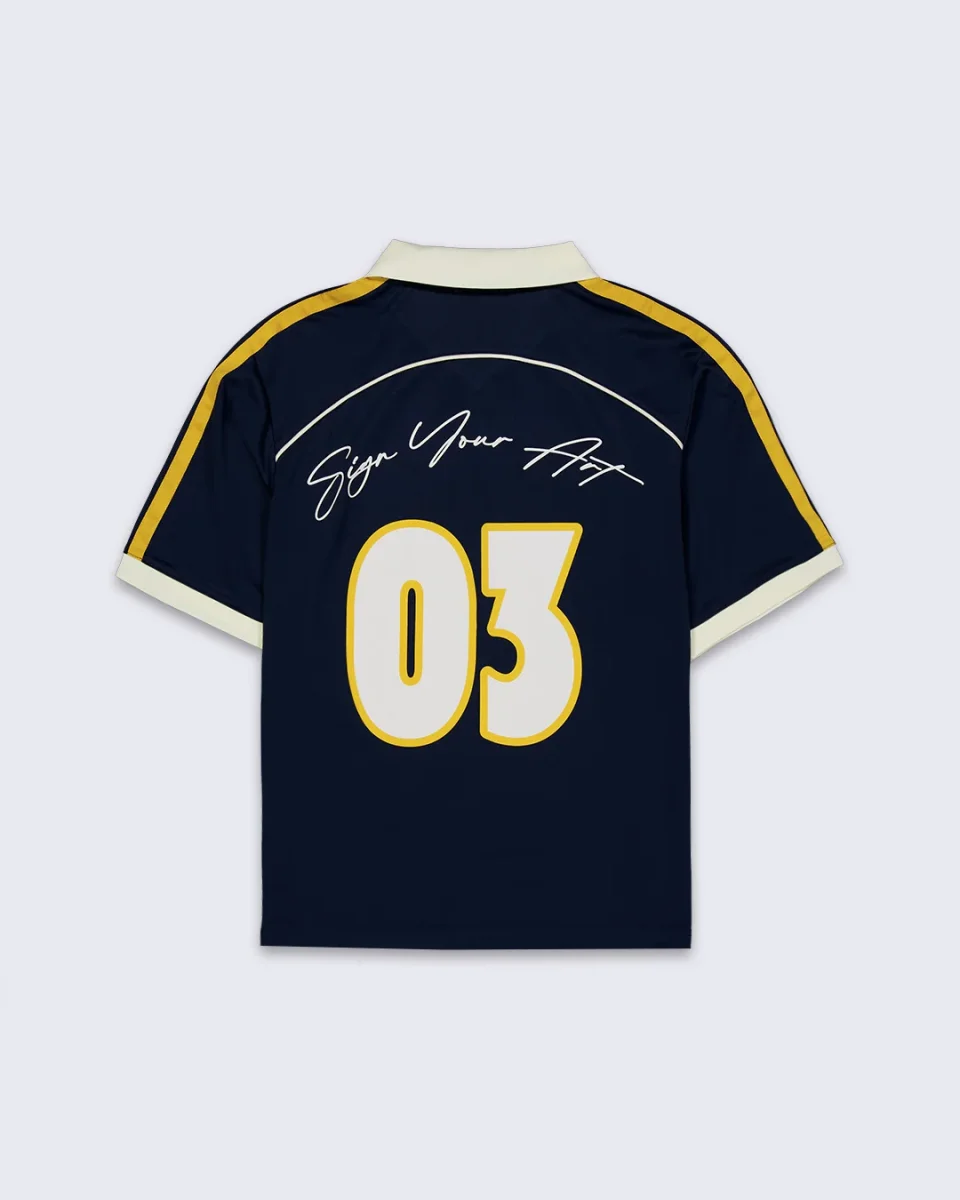 Navy Ink Football Tee - Imagen 5