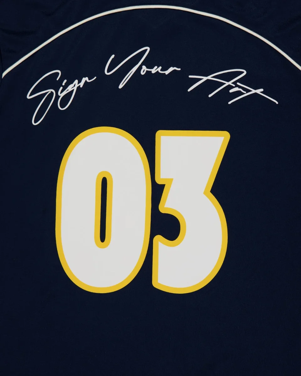 Navy Ink Football Tee - Imagen 7