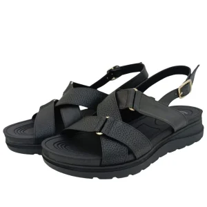SANDALIAS CONFORT DAMA COLOR NEGRO MODELO 9066