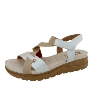 SANDALIAS CONFORT DAMA COLOR BLANCO MODELO 9072