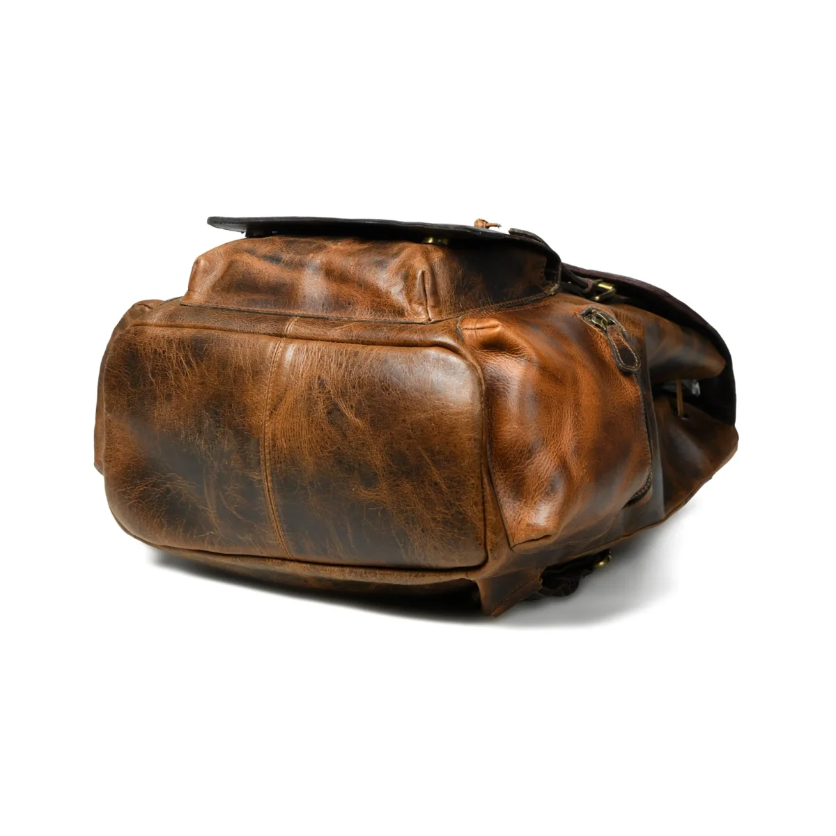 Vortex Leather Backpack: Burnt Brown - Imagen 5