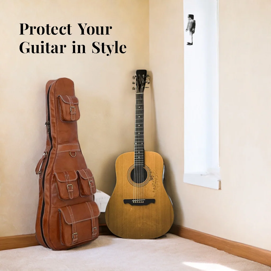 Personalized Leather Guitar Case - Imagen 2