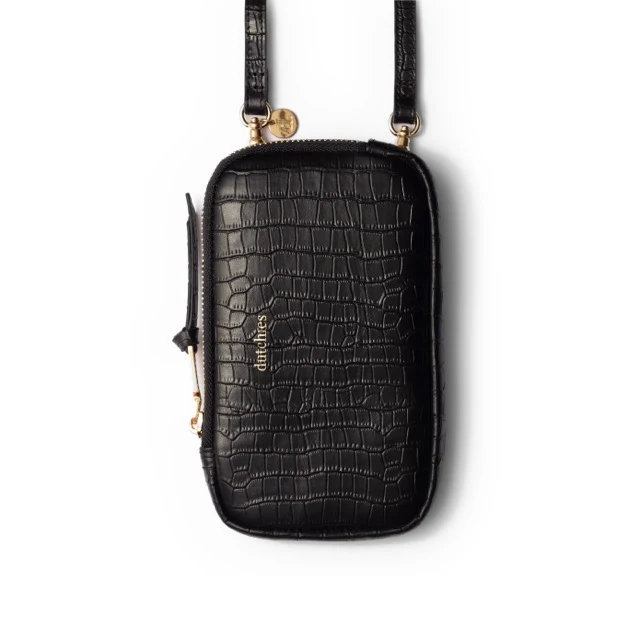 Phone Bag Rose | Noir | Gold - Imagen 2