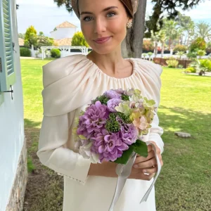 Túnica Corina midi mangas Novia