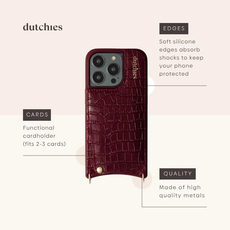 Luxury Set | iPhone | Burgundy - Imagen 7