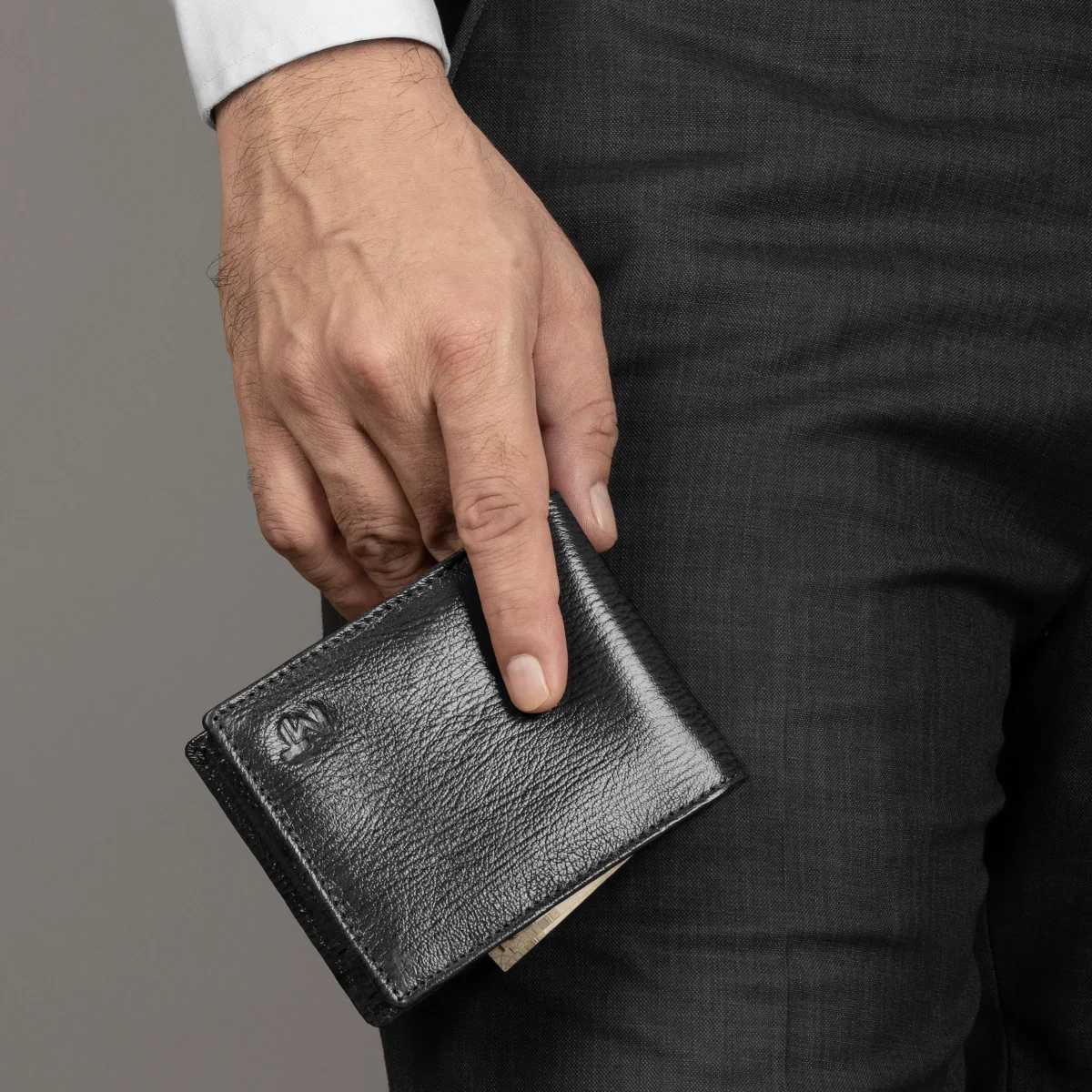 Black Sleek-Fit Wallet - Imagen 2