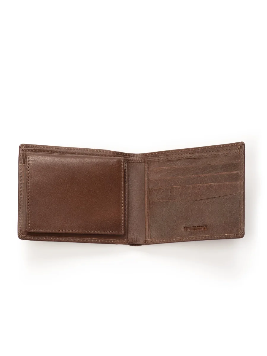 Wealth Ward Brown Bi-folded Wallet - Imagen 5