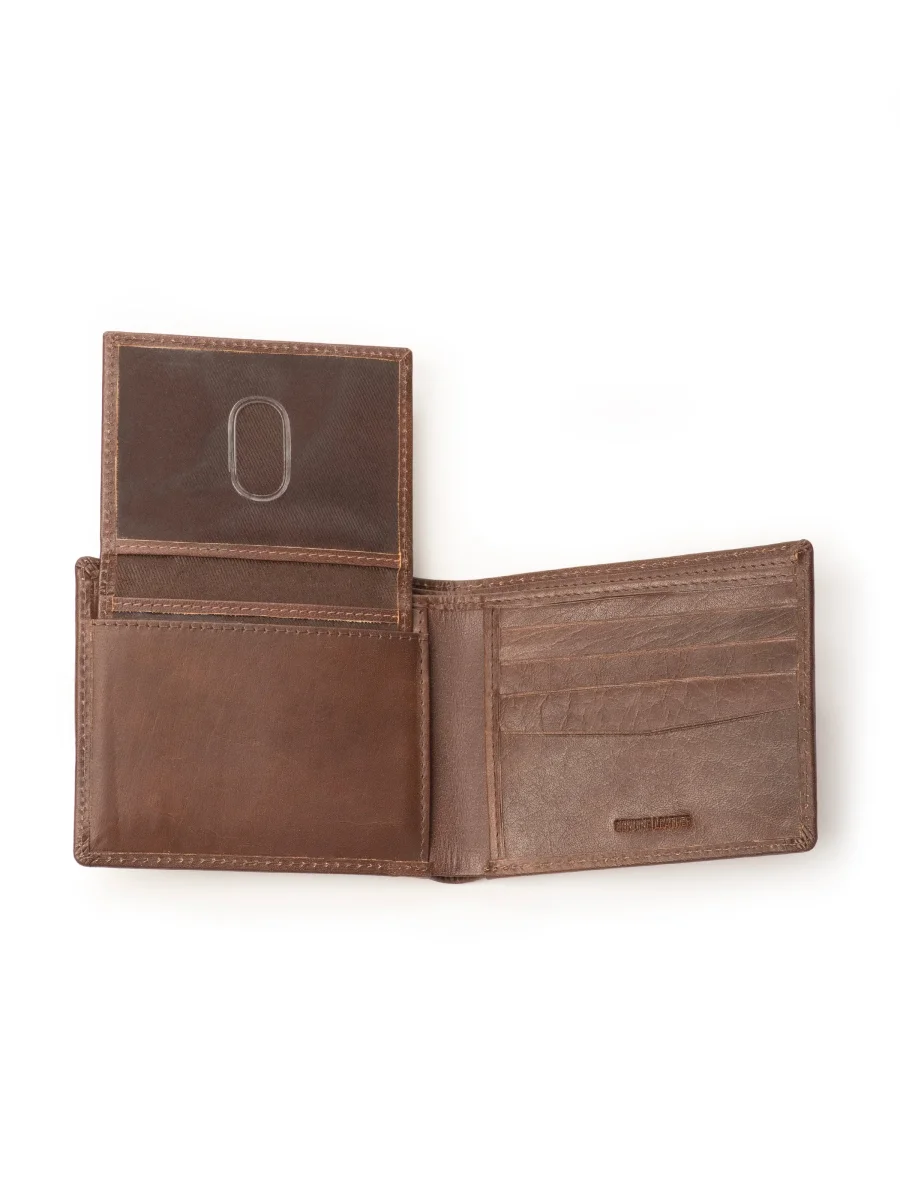 Wealth Ward Brown Bi-folded Wallet - Imagen 8