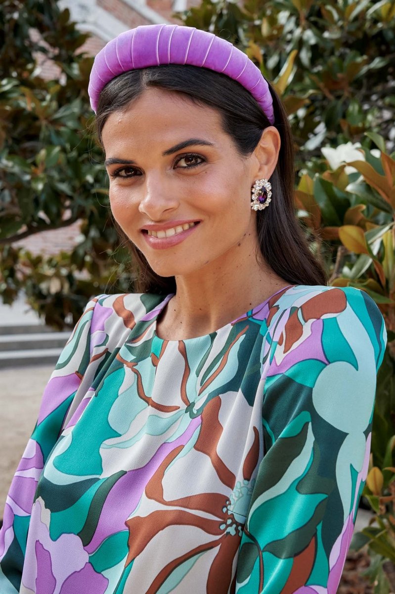 Pendientes Dormilona granate - Imagen 4