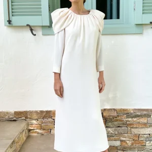 Túnica Corina midi mangas Novia XS OUTLET