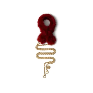 Phone Chain | Spanish | Red Fluffy