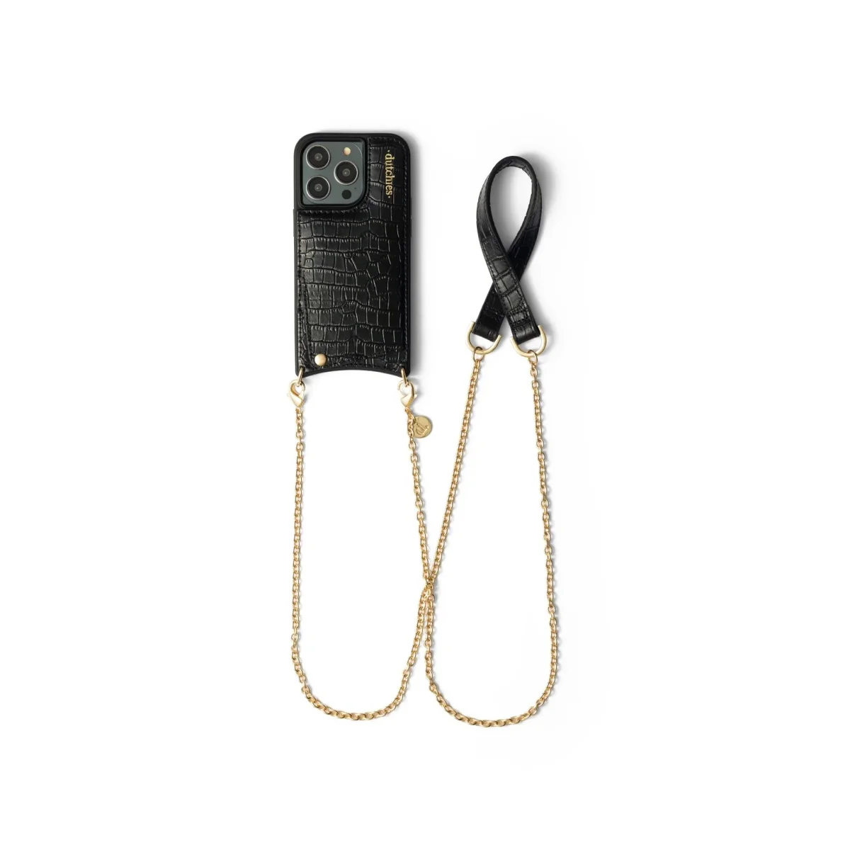 Spanish Chain Set | iPhone | Noir | Gold - Imagen 2