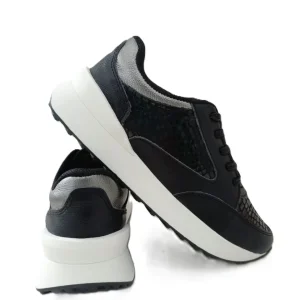 DEPORTIVO DAMA NEGRO/PLATA MODELO D547