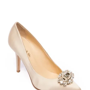 Stilettos satén joya beige OUTLET