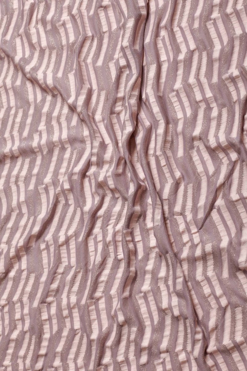Punto metalizado zig zag rosa OUTLET - Imagen 2